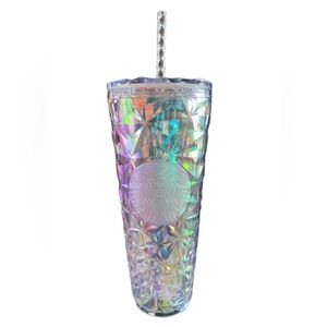 NWT Starbucks Iridescent Prism Venti Cold Cup Tumbler
